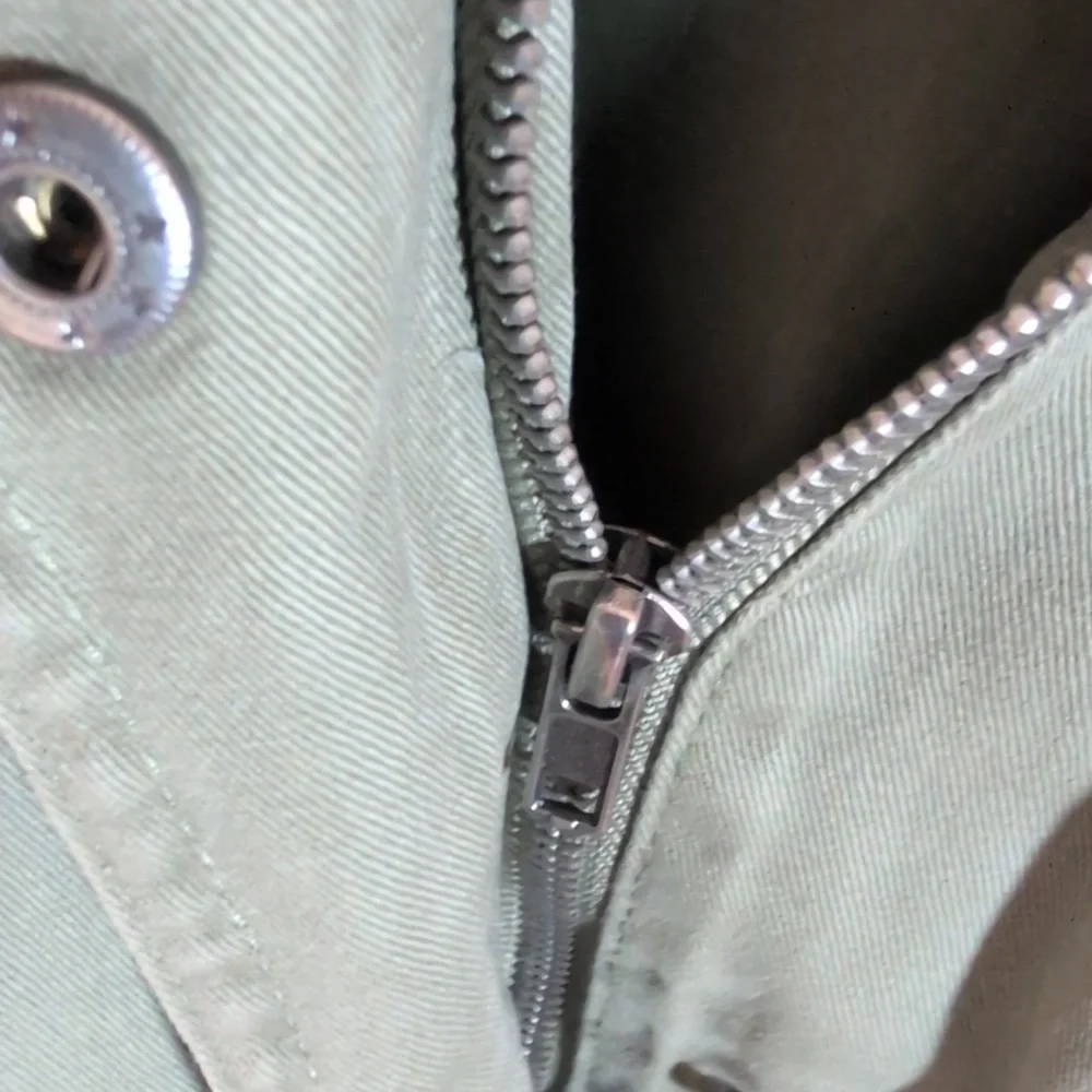 Thread & Supply Green Utility Jacket with Patterned Sleeves - Picture 5 of 8